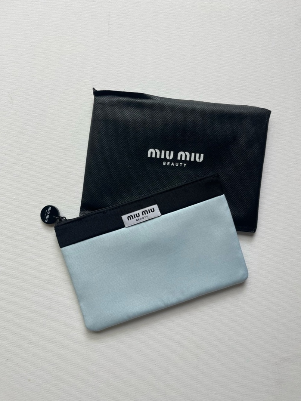 Miu Miu Blue Makeup Bag
